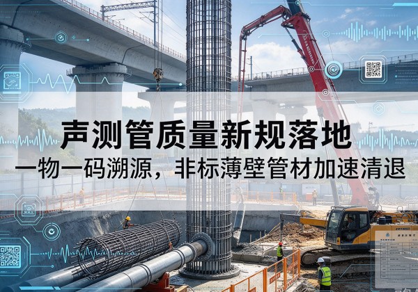 秦州声测管质量新规落地，一物一码溯源，非标薄壁管材加速清退