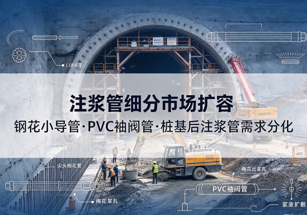 秦州注浆管细分市场扩容，隧道钢花小导管、PVC 袖阀管、桩基后注浆管需求分化